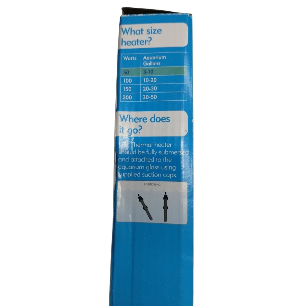Interpet Submersible‎ Aquarium Heater 50W 3–10 Gallon Adjustable